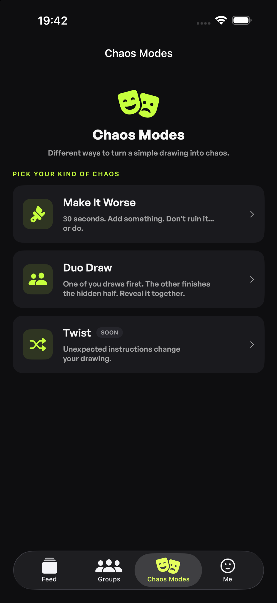 KreatInk Chaos Modes