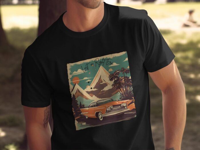 Lost in Retro Era Graphic T-Shirt (Black) - Image 2