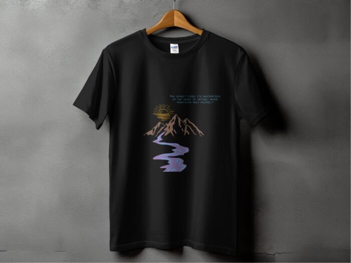 Nature Awakes T shirt (Black)