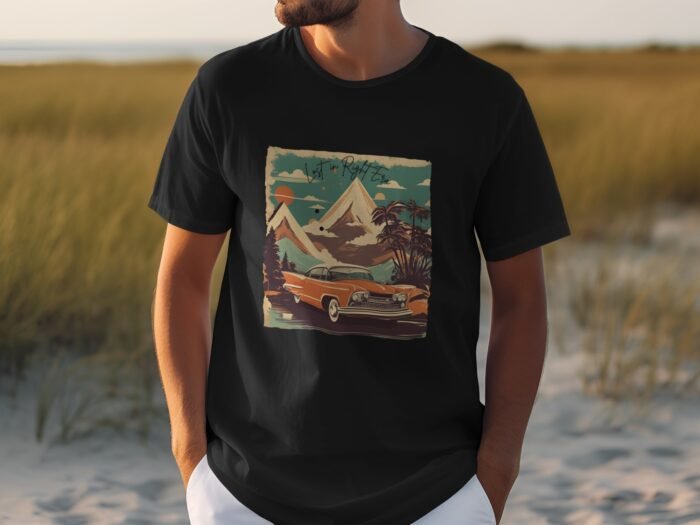 Lost in Retro Era Graphic T-Shirt (Black) - Image 4