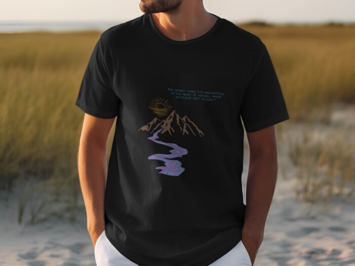 Nature Awakes T shirt (Black) - Image 3