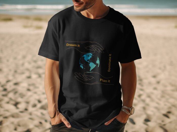 World in Your Hands T-Shirt (Black) - Image 4
