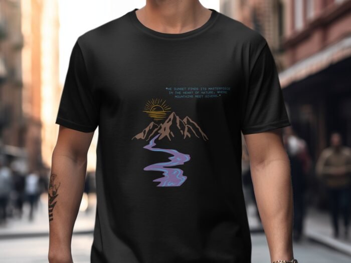 Nature Awakes T shirt (Black) - Image 4