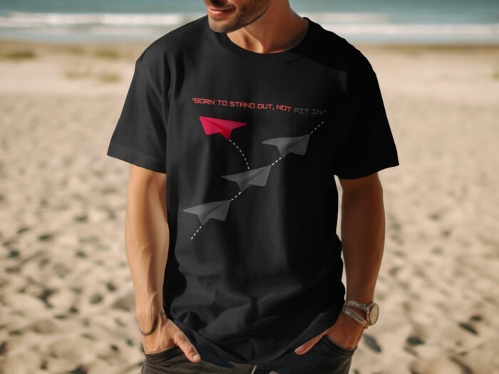 Born to Stand Out T shirt (Black) - Image 4