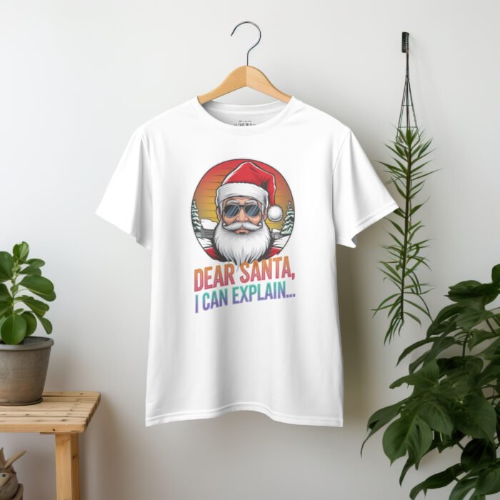 Dear Santa Retro Vibes Tee (White)