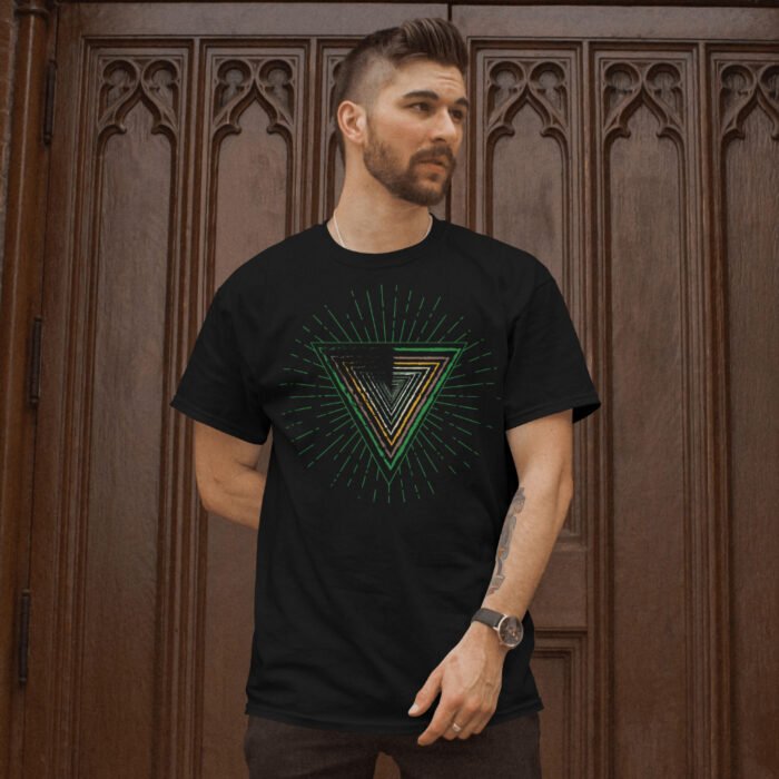 Radiant Geometry" T-Shirt (Black) - Image 4