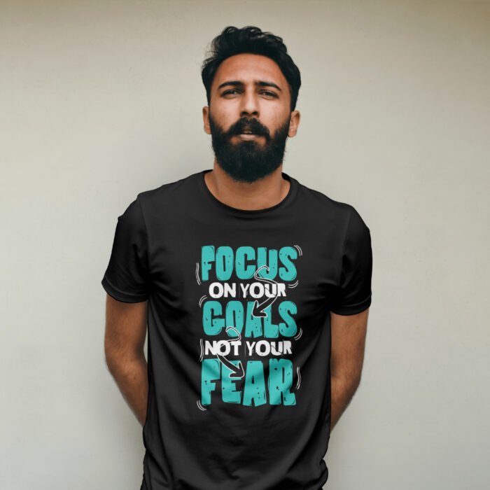 Focus On Your Goals T-Shirt – (Black) - Image 2