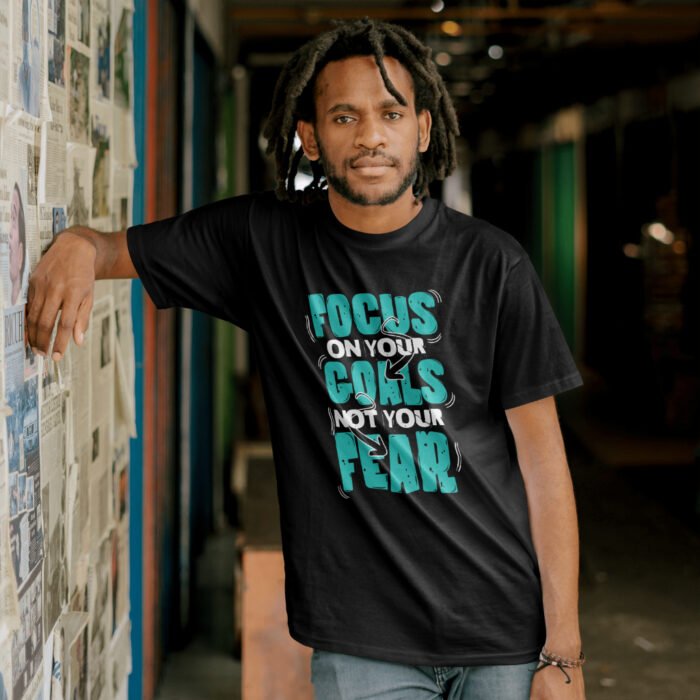 Focus On Your Goals T-Shirt – (Black) - Image 3