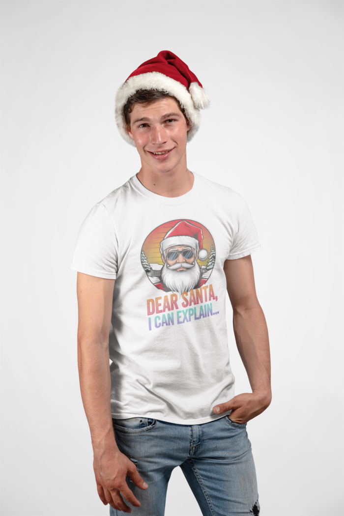 Dear Santa Retro Vibes Tee (White) - Image 3