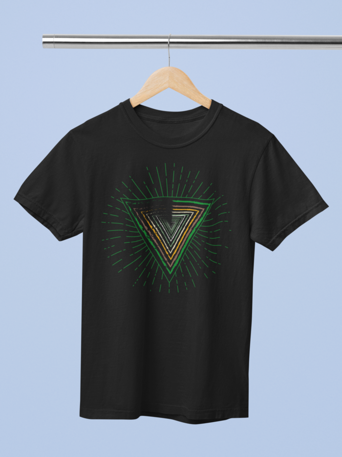 Radiant Geometry" T-Shirt (Black)