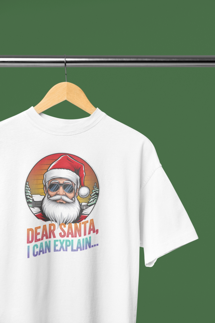 Dear Santa Retro Vibes Tee (White) - Image 2